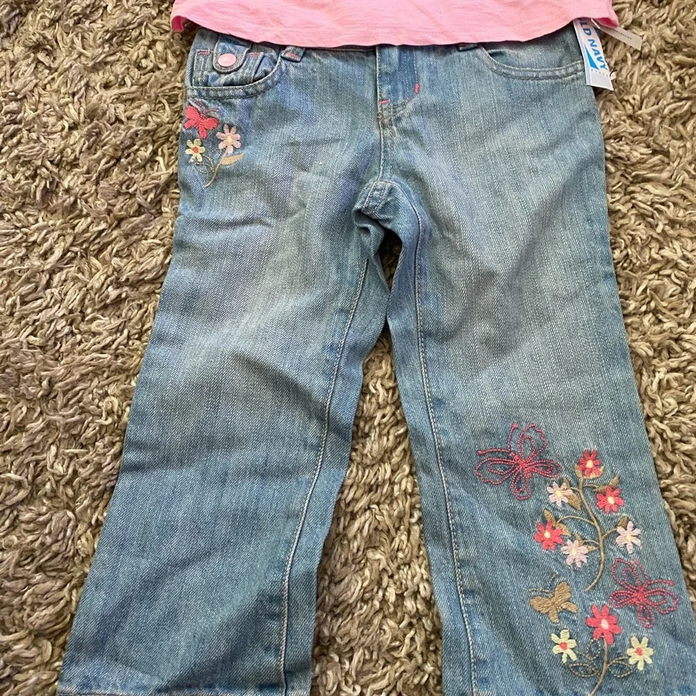Old Navy capris jeans and tank top size5t both nwt